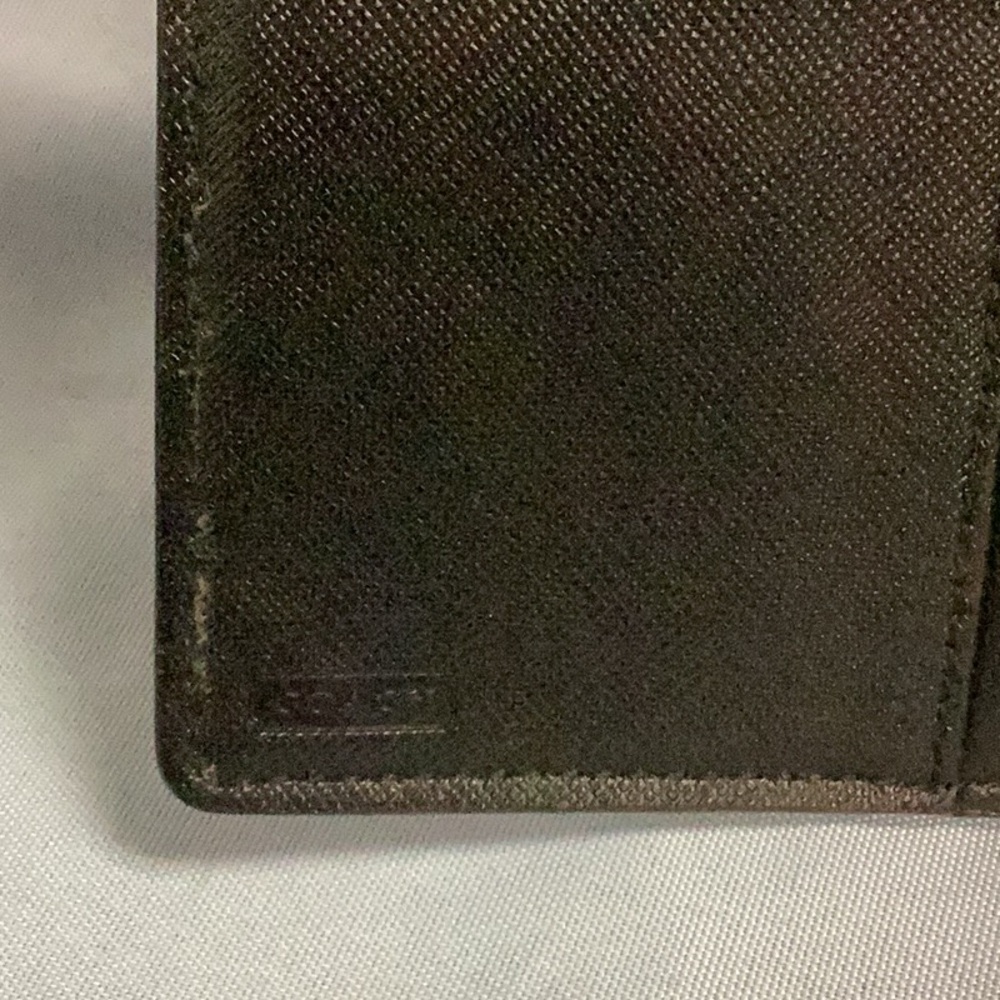 Coach Midnight Black Leather Wallet - Picture 9 of 13